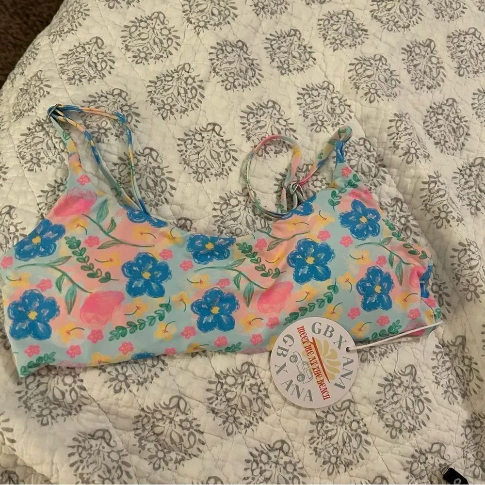 Girls GB X Ana Swim Top Floral Size L
